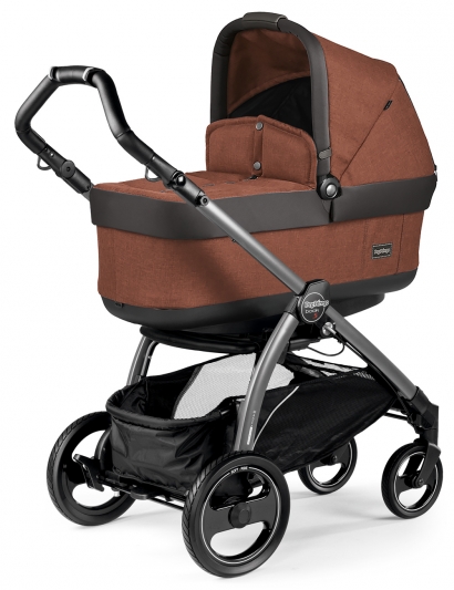 Коляска для новорожденных Peg Perego Book S Pop-Up (шасси White/Black) Terracotta
