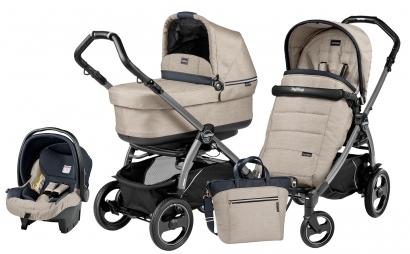 Коляска 3 в 1 Peg Perego Book 51S Pop Up Set Modular (шасси Jet) Luxe Beige