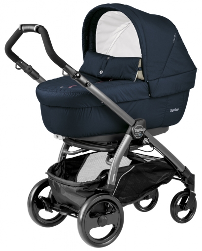 Коляска для новорожденных Peg Perego Book 51 Elite (шасси White/Black) Breeze Blue