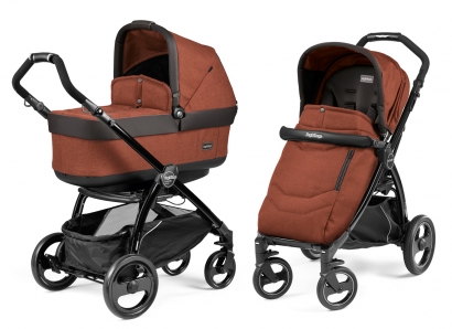 Коляска 2 в 1 Peg Perego Book Plus Pop-Up Modular System (прогулочный блок Pop-Up Completo) Terracotta