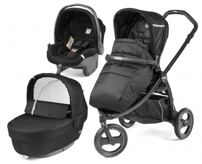 Коляска 3 в 1 Peg Perego Book Scout Elite Set Modular (прогулочный блок Pop-Up Completo) Class Black