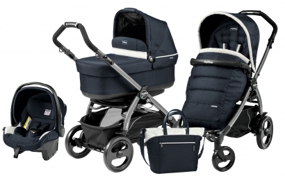 Коляска 3 в 1 Peg Perego Book 51 Pop-Up Modular System (шасси Jet) Luxe Blue