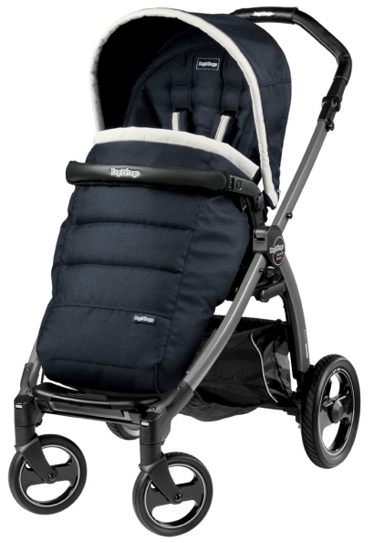 Прогулочная коляска Peg Perego Book S Pop-Up Completo (шасси White/Black) Luxe Blue