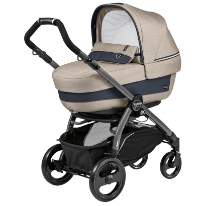 Коляска для новорожденных Peg Perego Book 51 Elite (шасси White/Black) Luxe Beige