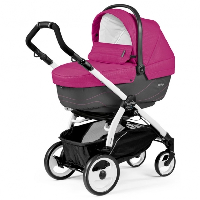 Коляска для новорожденных Peg Perego Book 51 Navetta XL (шасси White/Black) Bloom Pink