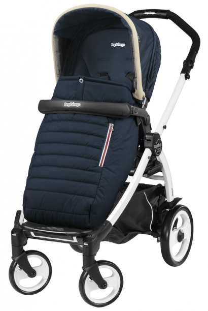 Прогулочная коляска Peg Perego Book 51 Pop-Up Completo (шасси White/Black) Breeze Blue