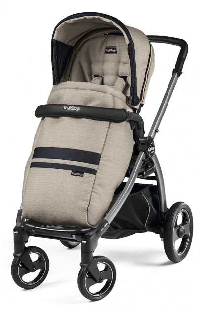 Прогулочная коляска Peg Perego Book S Pop-Up Completo (шасси White/Black) Luxe Ecru