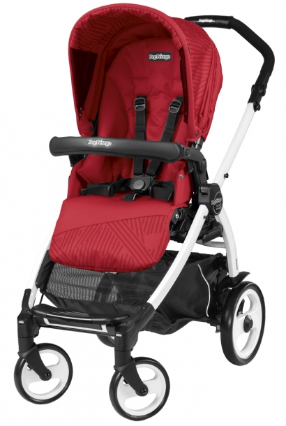 Прогулочная коляска Peg Perego Book 51 Pop-Up Sportivo (шасси White/Black) Geo Red