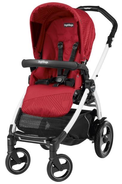 Прогулочная коляска Peg Perego Book 51 S Pop-Up Sportivo (шасси White/Black) Geo Red
