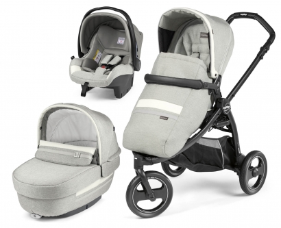 Коляска 3 в 1 Peg Perego Book Scout Elite Set Modular (прогулочный блок Pop-Up Completo) Luxe Pure