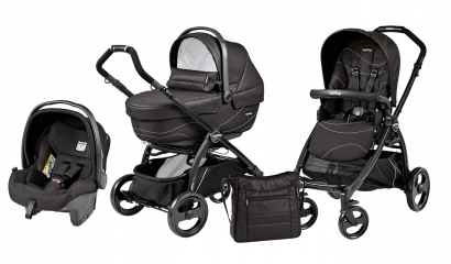 Коляска 3 в 1 Peg Perego Book Plus XL Set Modular (прогулочный блок Pop-Up Sportivo) Bloom Black