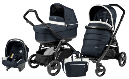 Коляска 3 в 1 Peg Perego Book Plus Pop Up Set Modular (прогулочный блок Pop-Up Completo) Luxe Blue