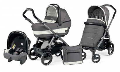 Коляска 3 в 1 Peg Perego Book 51 XL Set Modular (прогулочный блок Pop-Up Completo, шасси Jet) Ascot