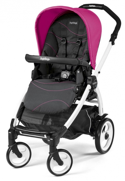 Прогулочная коляска Peg Perego Book 51 Pop-Up Sportivo (шасси White/Black) Bloom Pink