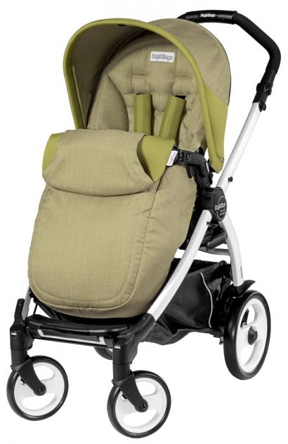 Прогулочная коляска Peg Perego Book 51 Pop-Up Completo (шасси White/Black) Green Tea