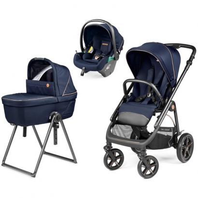 Коляска 3 в 1 Peg Perego Veloce TC Belvedere Lounge Blue Shine New