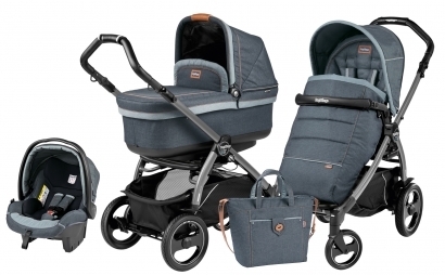Коляска 3 в 1 Peg Perego Book 51S Pop Up Set Modular (шасси Jet) Blue Denim