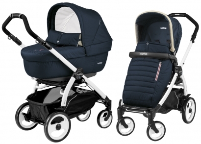 Коляска 2 в 1 Peg Perego Book 51 Elite Combo (прогулочный блок Pop-Up Completo, шасси Jet) Breeze Blue