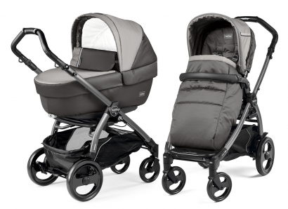 Коляска 2 в 1 Peg Perego Book 51 Elite Combo (прогулочный блок Pop-Up Completo, шасси Jet) Class Grey