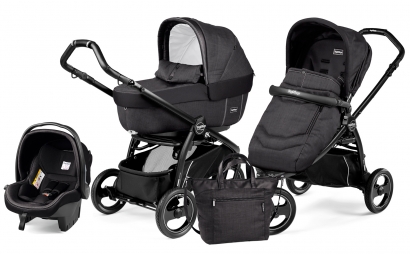 Коляска 3 в 1 Peg Perego Book Scout Elite Set Modular (прогулочный блок Pop-Up Completo) Onyx