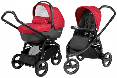 Коляска 2 в 1 Peg Perego Book Scout XL Modular System (прогулочный блок Pop-Up Sportivo) Bloom Red
