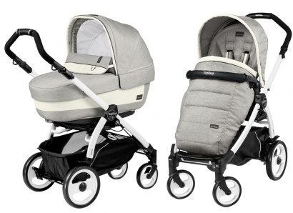 Коляска 2 в 1 Peg Perego Book 51 Elite Combo (прогулочный блок Pop-Up Completo, шасси Jet) Luxe Opal