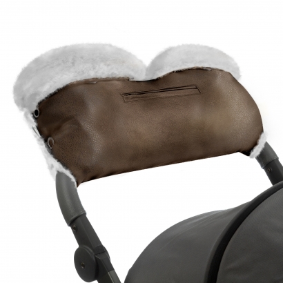 Муфта для рук Esspero Stella (натуральная овечья шерсть) Brown