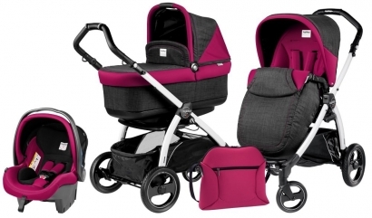 Коляска 3 в 1 Peg Perego Book 51S Pop Up Set Modular (шасси Jet) Fleur