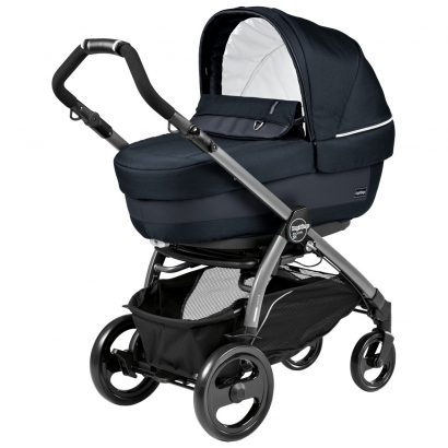 Коляска для новорожденных Peg Perego Book 51 Elite (шасси White/Black) Luxe Bluenight