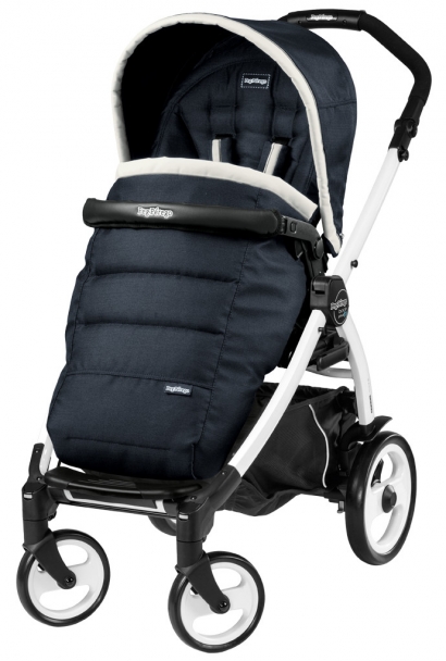 Прогулочная коляска Peg Perego Book 51 Pop-Up Completo (шасси White/Black) Luxe Blue