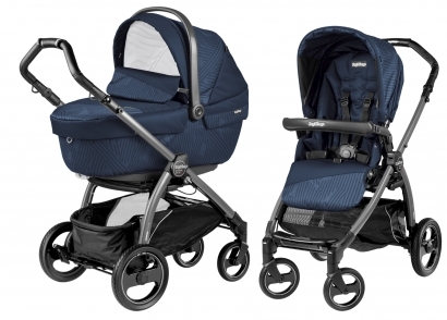 Коляска 2 в 1 Peg Perego Book S XL Modular System (прогулочный блок Pop-Up Sportivo, шасси Jet) Geo Navy