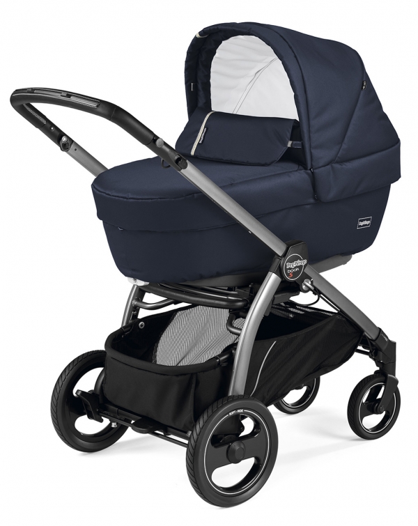 Коляска для новорожденных Peg Perego Book S Elite (шасси White/Black) Class Navy