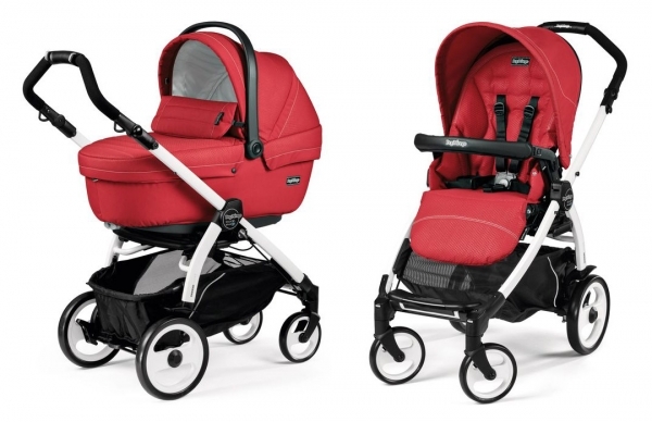 Коляска 2 в 1 Peg Perego Book 51 XL Modular System (прогулочный блок Pop-Up Sportivo, шасси Jet) Mod Red