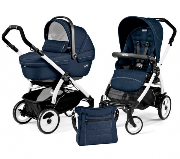 Коляска 2 в 1 Peg Perego Book 51 XL Modular System (прогулочный блок Pop-Up Sportivo, шасси Jet) Mod Navy