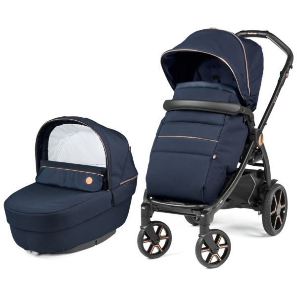 Коляска 2 в 1 Peg Perego Book Combo Elite Blue Shine