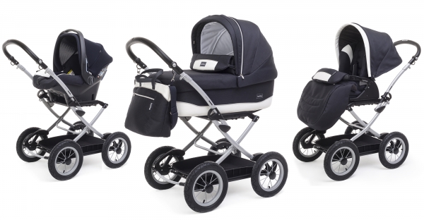 Коляска 3 в 1 Peg Perego Culla Elite Auto Velo + Seggiolino Giro + Viaggio SL Luxe Blue