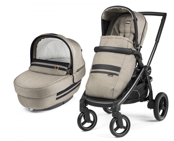 Коляска 2 в 1 Peg Perego Team Elite Combo Luxe Ecru