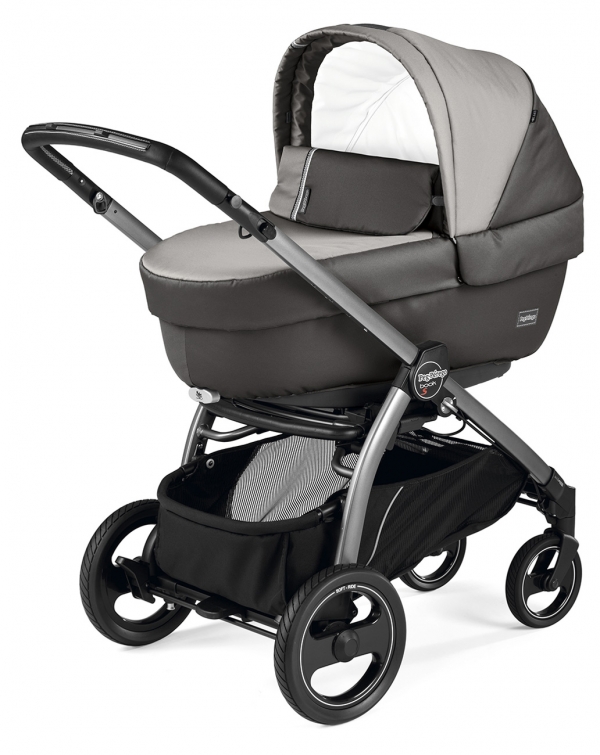 Коляска для новорожденных Peg Perego Book S Elite (шасси White/Black) Class Grey