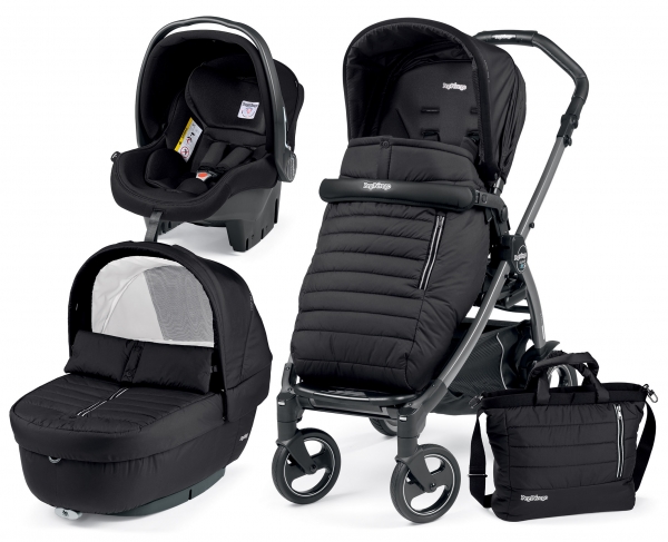 Коляска 3 в 1 Peg Perego Book 51S Breeze Set Modular (шасси Jet) Breeze Noir