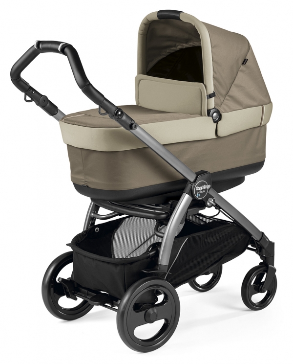 Коляска для новорожденных Peg Perego Book 51 Navetta Pop Up (шасси White/Black) Class Beige