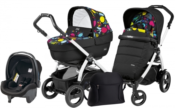 Коляска 3 в 1 Peg Perego Book 51 S Elite Modular System (прогулочный блок Pop-Up Completo, шасси Jet) Manri