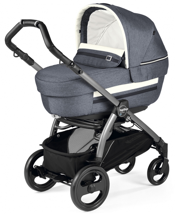 Коляска для новорожденных Peg Perego Book 51 Elite (шасси White/Black) Luxe Mirage