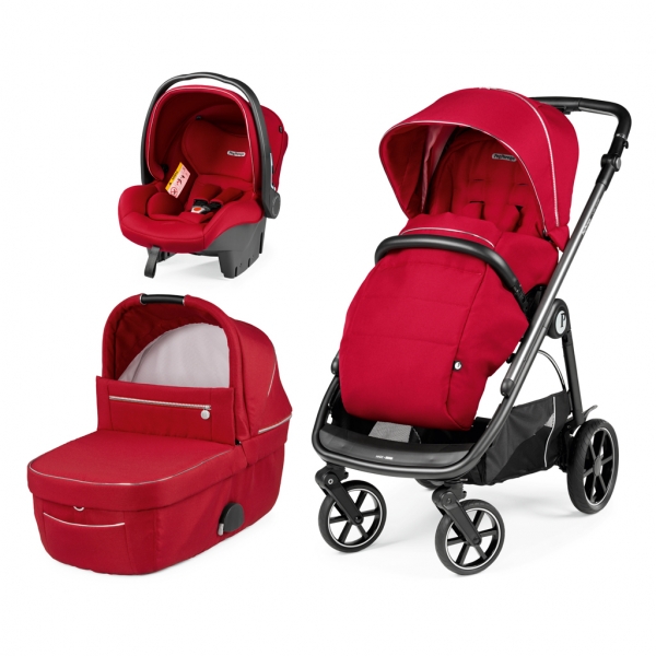 Коляска 3 в 1 Peg Perego Veloce SL Modular Red Shine