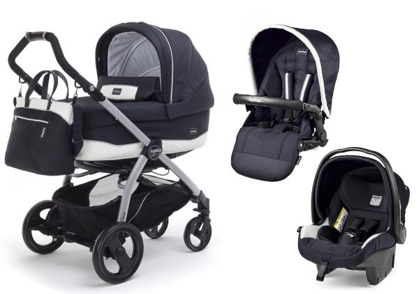 Коляска 3 в 1 Peg Perego Book Plus Culla Elite + Seggiolino Pop Up Luxe Blue