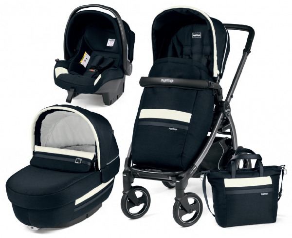 Коляска 3 в 1 Peg Perego Book 51 S Elite Modular System (прогулочный блок Pop-Up Completo, шасси Jet) Luxe Prestige