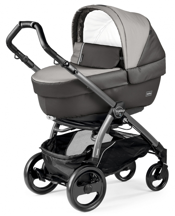 Коляска для новорожденных Peg Perego Book 51 Elite (шасси White/Black) Class Grey