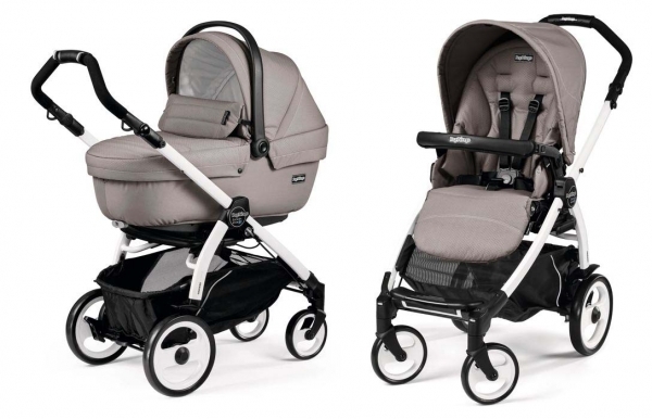 Коляска 2 в 1 Peg Perego Book 51 XL Modular System (прогулочный блок Pop-Up Sportivo, шасси Jet) Mod Beige