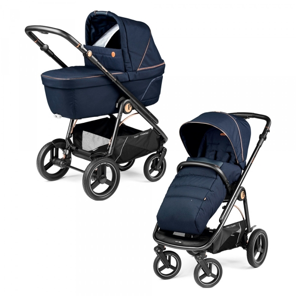 Коляска 2 в 1 Peg Perego Veloce TC Belvedere Blue Shine