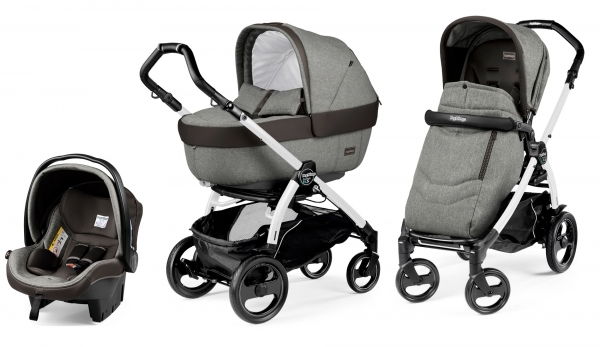 Коляска 3 в 1 Peg Perego Book 51 S Elite Modular System (прогулочный блок Pop-Up Completo, шасси Jet) Atmosphere