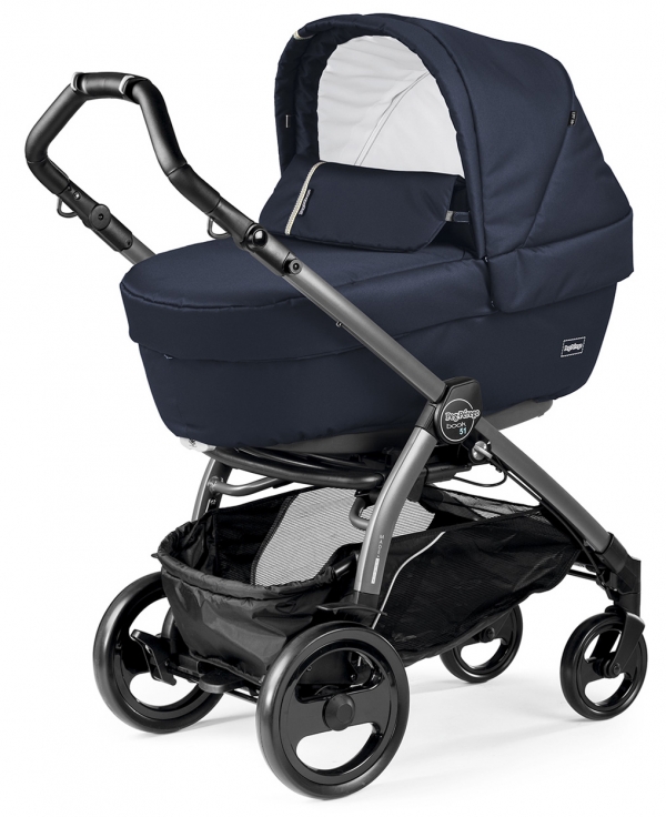 Коляска для новорожденных Peg Perego Book 51 Elite (шасси White/Black) Class Navy